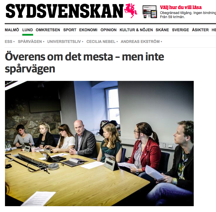 Rödgrönrosa samarbete foto på alla paritet i Sydsvenskan